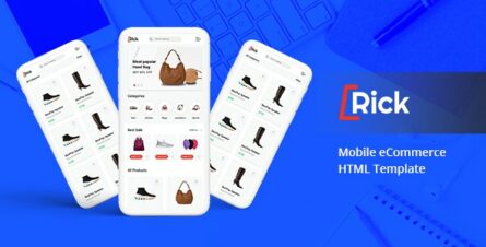 Rick – Bootstrap Mobile eCommerce HTML Template - 25830301