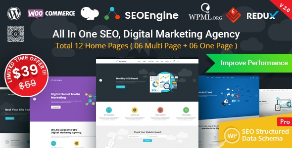 SEO Engine – Digital Marketing Agency WordPress Theme – 19814399
