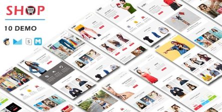 SHOP - Responsive Shopping Email Pack with Online StampReady & Mailchimp Builders - 19204861
