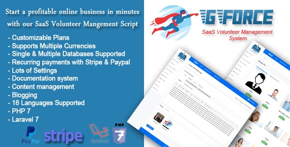 SaaS Volunter Management System - GForce - 24677160
