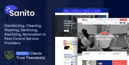 Sanito - Sanitizing and Cleaning HTML Template - 30251170