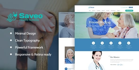 Saveo | In-home Care & Private Nursing Agency WordPress Theme – 21205308