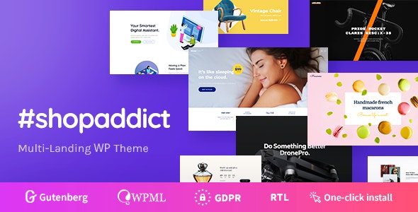 Shopaddict - WordPress Landing Pages To Sell Anything - 23662196