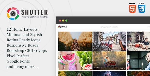 Shutter - Photography HTML5 Template - 23718802