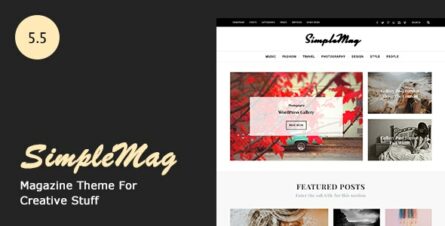 SimpleMag - Magazine theme for creative stuff - 4923427