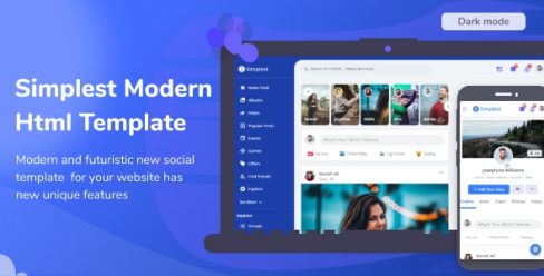 Simplest – Online Community HTML Template – 28514517
