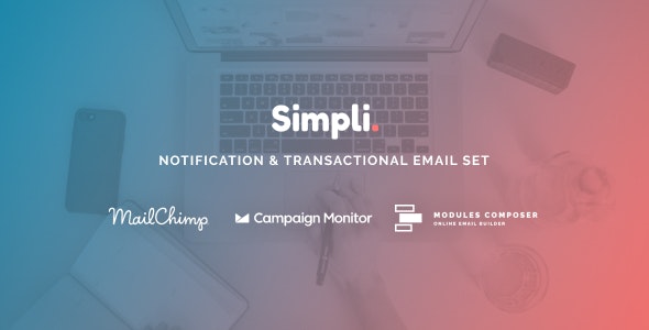 Simpli – Notification & Transactional Email Templates with Online Builder – 29975788