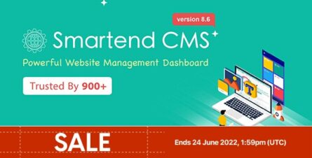 SmartEnd CMS - Laravel Admin Dashboard with Frontend and Restful API - 19184332