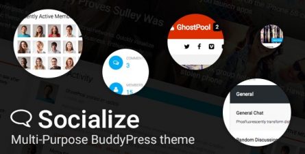 Socialize - Multi-Purpose BuddyPress Theme - 12897637