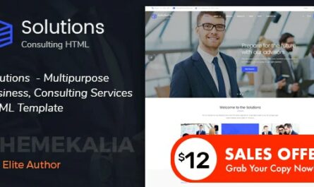 Solutions - Multipurpose Business Consulting Services HTML Template - 19735892