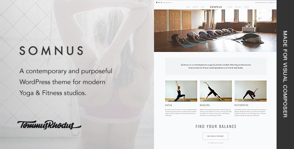 Somnus – Yoga & Fitness Studio WordPress Theme – 14341562
