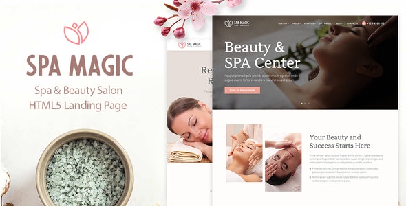 SpaMagic – Beauty Spa Salon Wellness Center HTML Template – 29054559