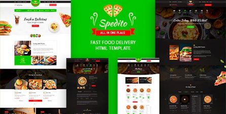 Spedito - Ordering Fast Food HTML Template - 30300499