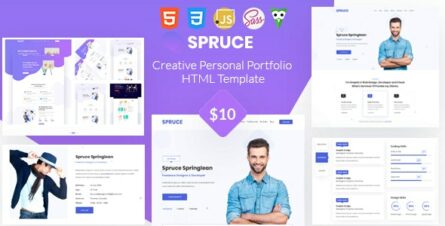 Spruce - Personal Portfolio and vCard Template - 29160561