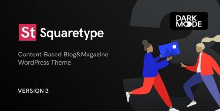 Squaretype - Modern Blog WordPress Theme - 23389898