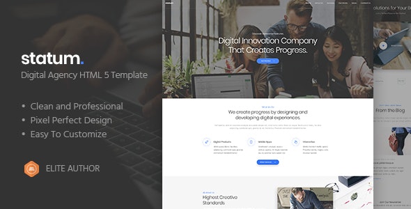 Statum - Business & Agency HTML5 Template - 23385913