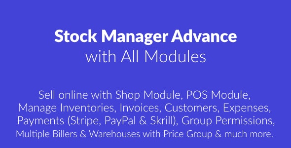 Stock Manager Advance with All Modules - 23045302