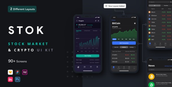 Stok – Stock Market App UI Kit – 27657178