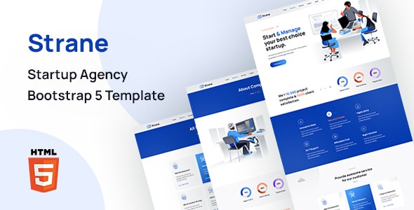 Strane – Startup Agency Bootstrap 5 Template – 32805958