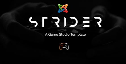 Strider - A Game Studio Joomla Template With Page Builder - 24809219