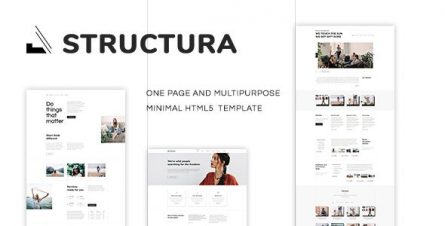 Structura - Minimal One Page Template - 22350778