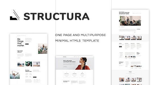 Structura – Minimal One Page Template – 22350778