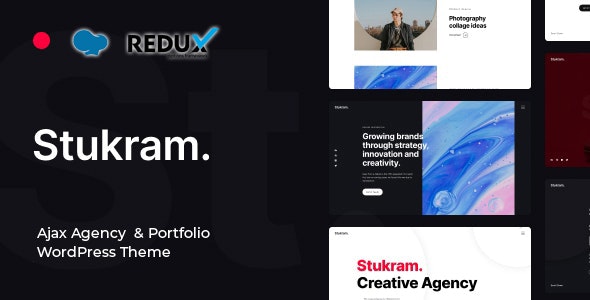 Stukram - AJAX Agency & Portfolio WordPress Theme - 32377504