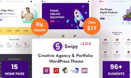 Swipy - Creative Agency WordPress Theme - 38003514