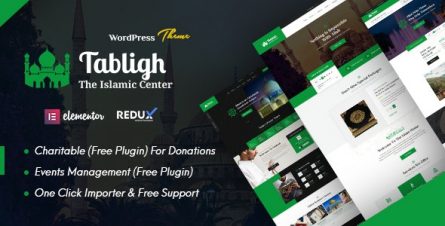 Tabligh - Islamic Institute & Mosque WordPress Theme - 29880812