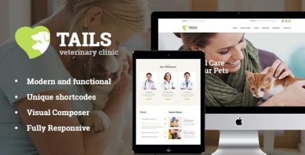 Tails - Veterinary Clinic, Pet Care & Animal WordPress Theme + Shop - 20328392