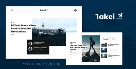 Takei - Blog and Magazine HTML Template - 33746881