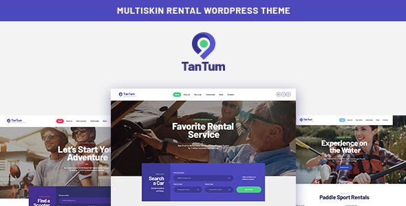 TanTum | Car, Scooter, Boat & Bike Rental Services WordPress Theme – 24757667