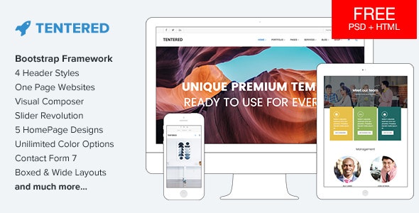 Tentered – Multi Purpose WordPress Theme – 19645070