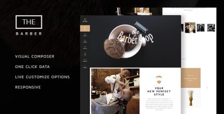 The Barber Shop - One Page Theme For Hair Salon - 13741313