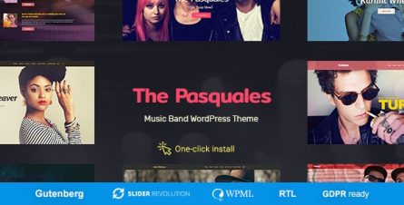 The Pasquales - Music Band, DJ and Artist WP Theme - 22437273
