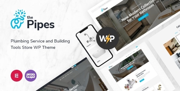 The Pipes – Plumbing Service and Building Tools Store WordPress Theme – 36867429