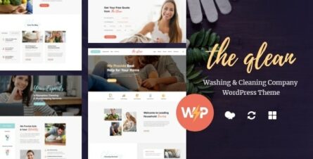 The Qlean - Housekeeping Washing & Cleaning Company WordPress Theme - 20860544
