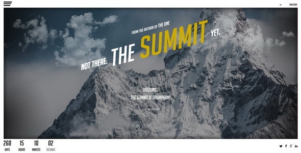 The Summit || Responsive Coming Soon Page – 6044196