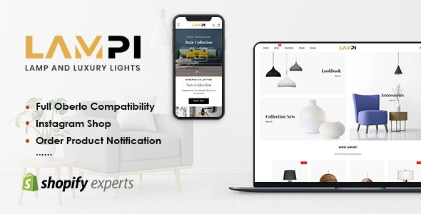 LAMPI – Lamp & Luxury Lights Responsive Shopify Theme – 28019954