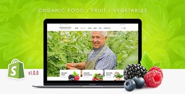 Fresh Food – Organic Food/Fruit/Vegetables eCommerce Shopify Theme – 20417760