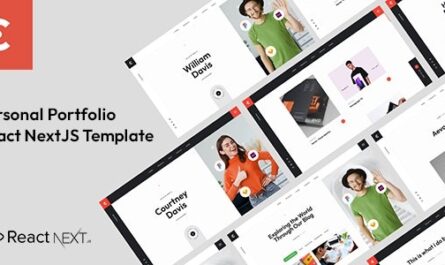 React Personal Portfolio NextJS Template