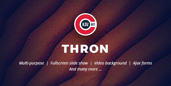 Thron – Creative One Page Template – 23511629