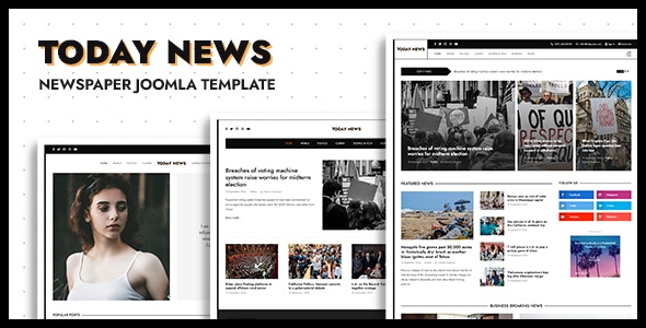 Today News – Newspaper, Magazine & News Joomla Template – 40020962