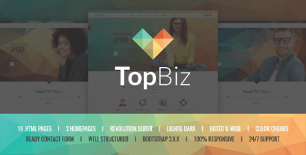 TopBiz - Responsive Corporate HTML5 Template - 12493256