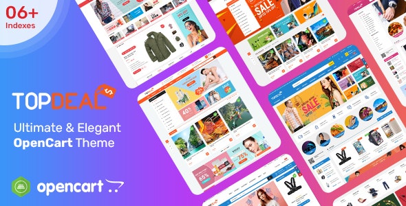 TopDeal – MarketPlace | Multi Vendor Responsive OpenCart 3 & 2.3 Theme with Mobile-Specific Layouts – 19840175