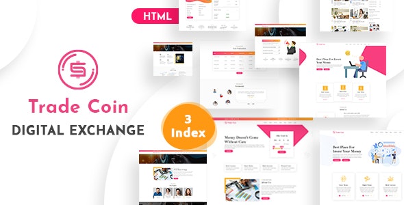 Trade Coin - Digital Exchange HTML Template - 25548398