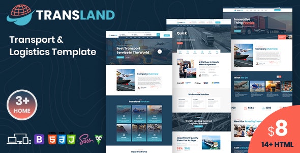 Transland – Transportation & Logistics HTML Template – 35886814