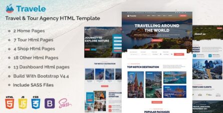 Travele – Travel & Tour Agency HTML Template - 33943830