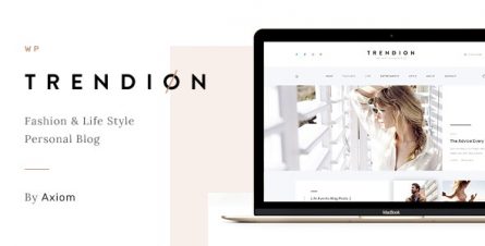 Trendion - A Personal Lifestyle Blog and Magazine WordPress Theme - 20836804