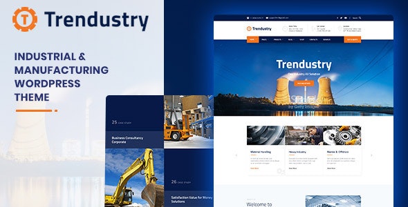 Trendustry – Industrial & Manufacturing WordPress Theme – 22715182